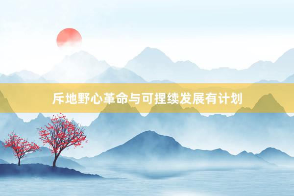 斥地野心革命与可捏续发展有计划